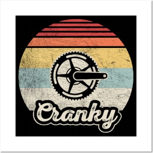 Cranky Funny Bike Bicycle Biking Bike Lover Gift Cyclist Gift Bicycle Lovers Posters and Art